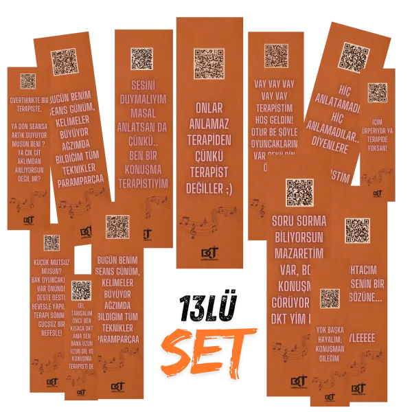 DKT Kitap Ayraçları - 13Lü Set