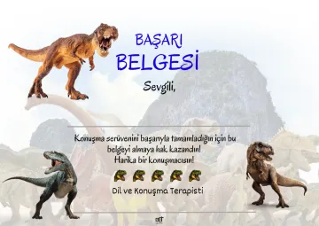 DİNAZOR BAŞARI BELGESİ