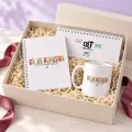 Dil ve Konuşma Terapisti Hediye Seti – 2027 Takvim, Defter ve Kupa