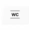 WC Kapı Tabelası